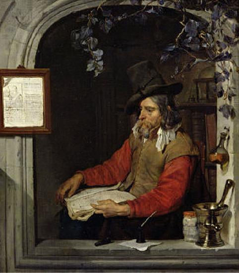 Gabriel Metsu The Apothecary or The Chemist.